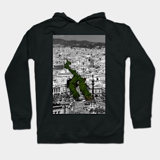 Barcelona Las Ramblas Catalonia Spain Hoodie